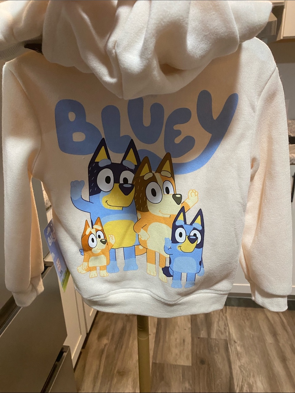 Bluey size 3T Cream Hoodie & Joggers Set for Kids unisex NWT Boys or girls - Picture 7 of 8